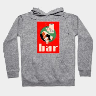 Bar Sign - Cocktail Martini & Dice 1950s Hoodie